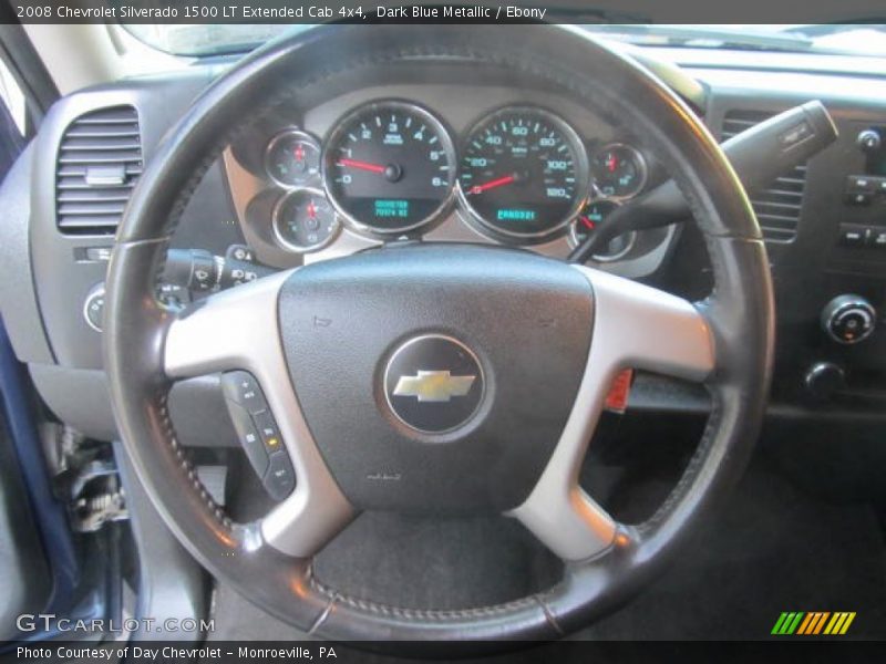 Dark Blue Metallic / Ebony 2008 Chevrolet Silverado 1500 LT Extended Cab 4x4