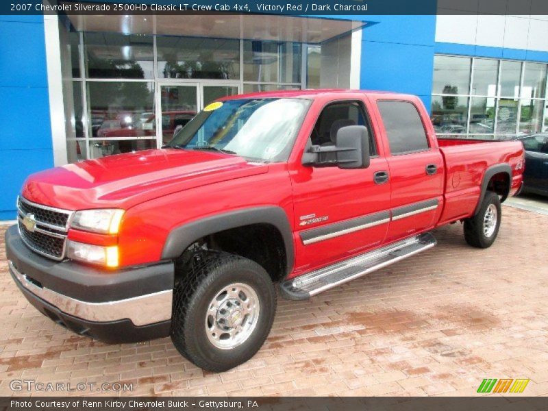 Victory Red / Dark Charcoal 2007 Chevrolet Silverado 2500HD Classic LT Crew Cab 4x4