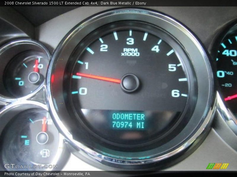 Dark Blue Metallic / Ebony 2008 Chevrolet Silverado 1500 LT Extended Cab 4x4
