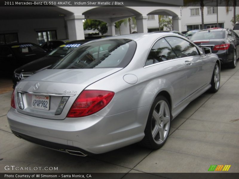 Iridium Silver Metallic / Black 2011 Mercedes-Benz CL 550 4MATIC