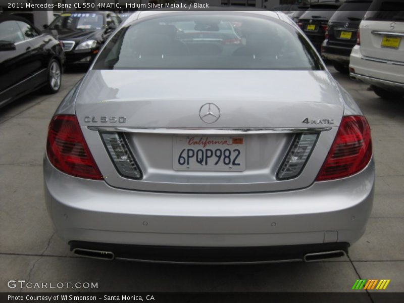 Iridium Silver Metallic / Black 2011 Mercedes-Benz CL 550 4MATIC