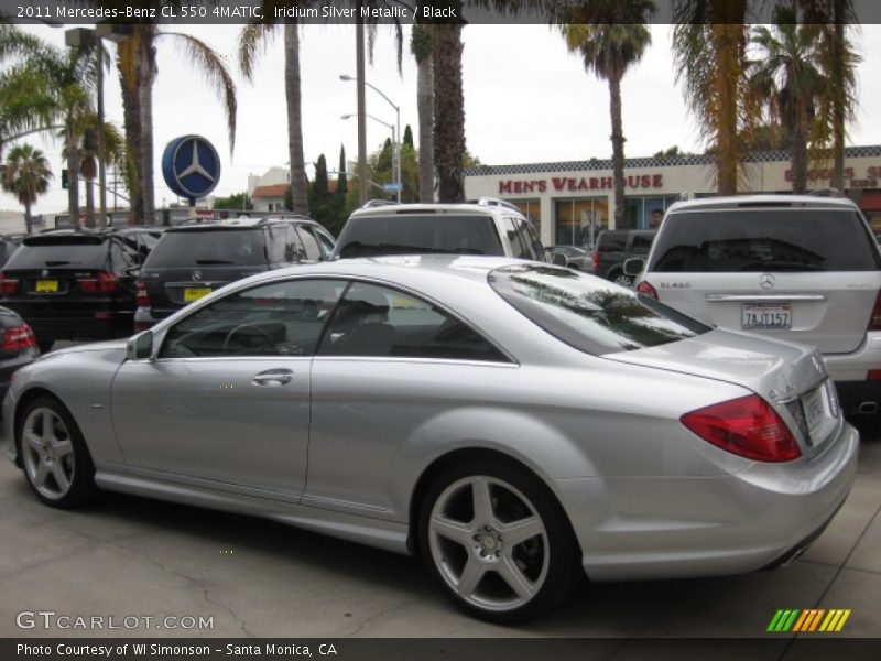 Iridium Silver Metallic / Black 2011 Mercedes-Benz CL 550 4MATIC