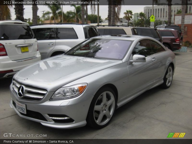 Iridium Silver Metallic / Black 2011 Mercedes-Benz CL 550 4MATIC