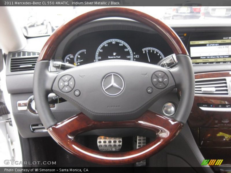 Iridium Silver Metallic / Black 2011 Mercedes-Benz CL 550 4MATIC