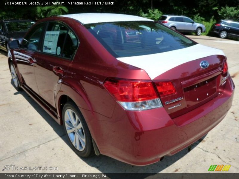 Venetian Red Pearl / Black 2014 Subaru Legacy 2.5i Premium