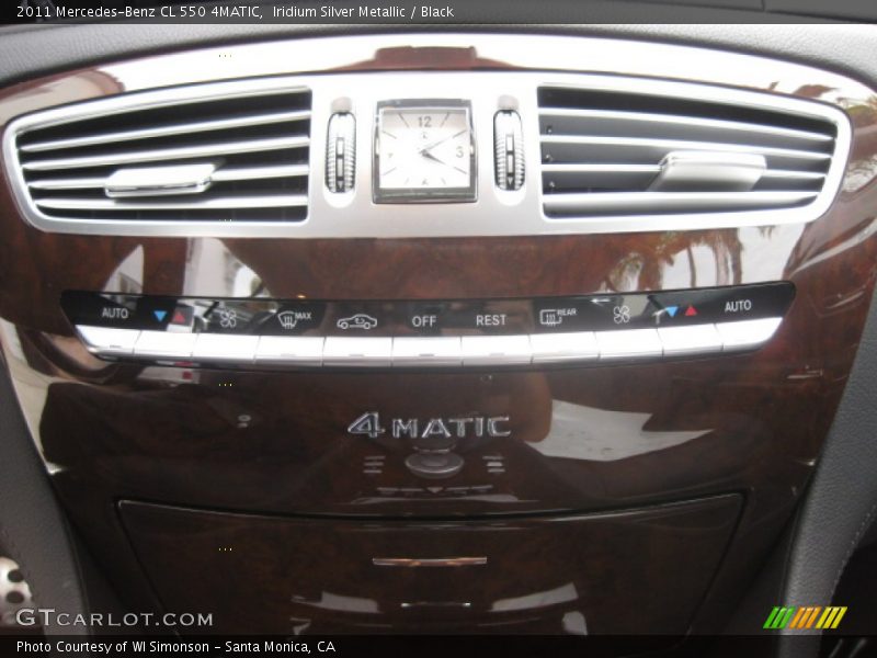 Iridium Silver Metallic / Black 2011 Mercedes-Benz CL 550 4MATIC