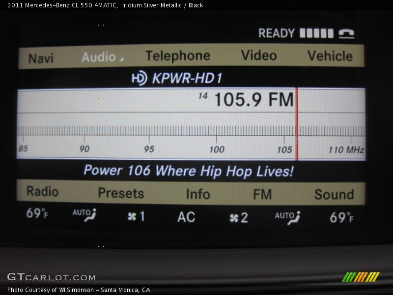 Iridium Silver Metallic / Black 2011 Mercedes-Benz CL 550 4MATIC