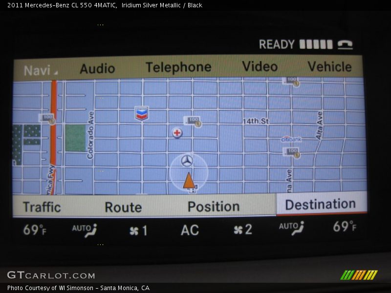 Iridium Silver Metallic / Black 2011 Mercedes-Benz CL 550 4MATIC