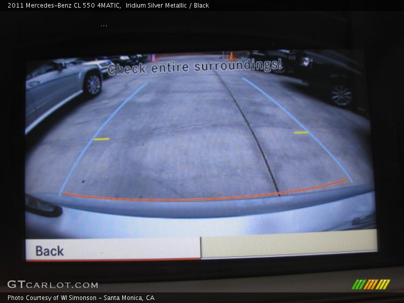 Iridium Silver Metallic / Black 2011 Mercedes-Benz CL 550 4MATIC