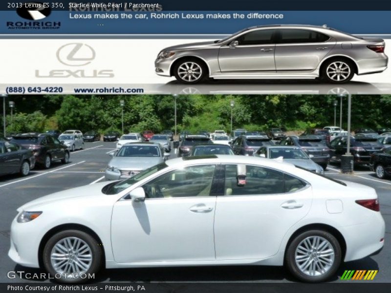 Starfire White Pearl / Parchment 2013 Lexus ES 350