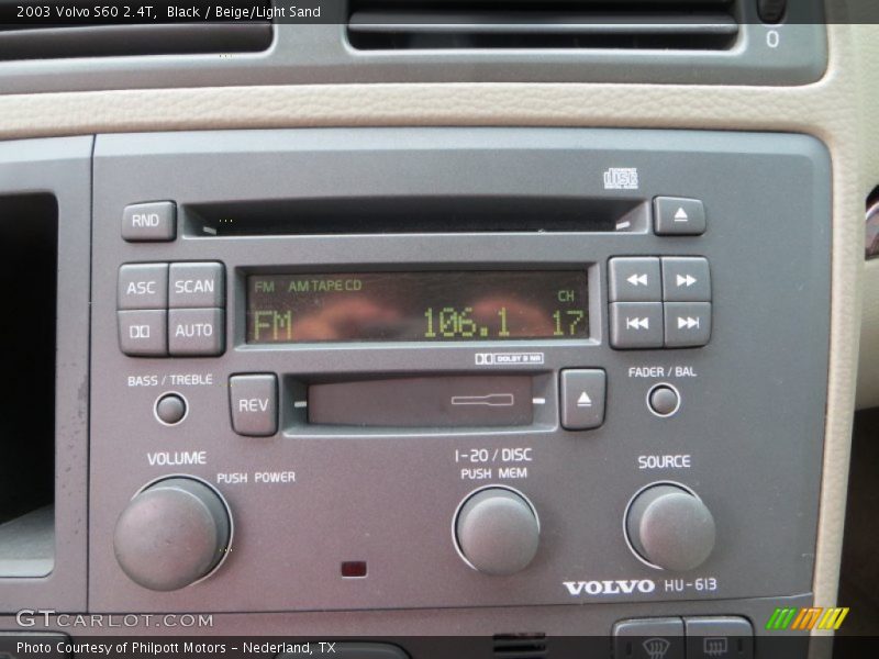 Black / Beige/Light Sand 2003 Volvo S60 2.4T