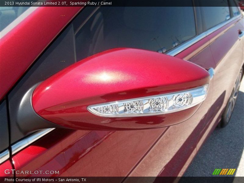 Sparkling Ruby / Camel 2013 Hyundai Sonata Limited 2.0T