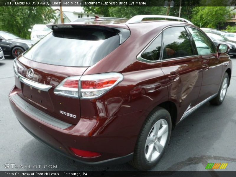 Claret Red Mica / Parchment/Espresso Birds Eye Maple 2013 Lexus RX 350 AWD