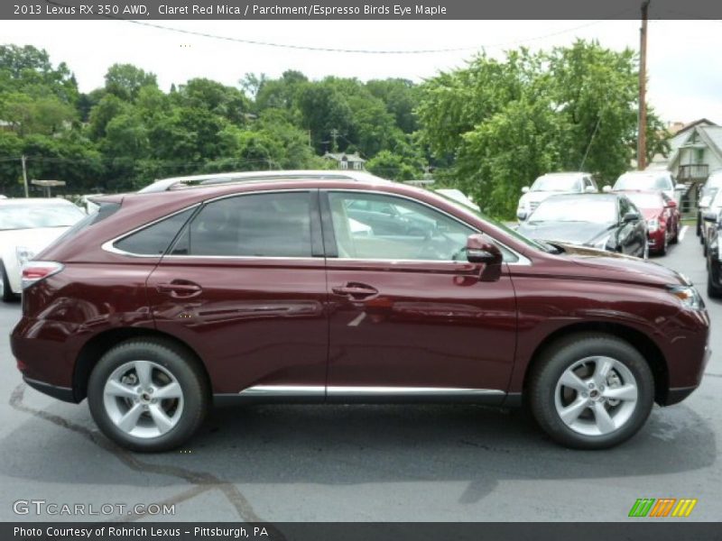 Claret Red Mica / Parchment/Espresso Birds Eye Maple 2013 Lexus RX 350 AWD