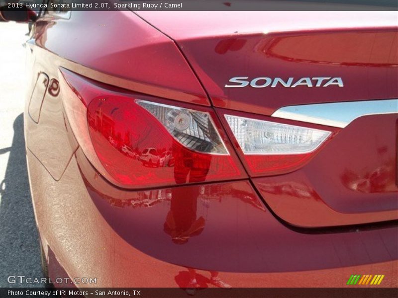 Sparkling Ruby / Camel 2013 Hyundai Sonata Limited 2.0T