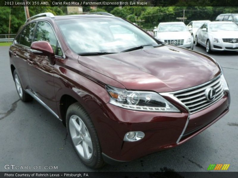 Claret Red Mica / Parchment/Espresso Birds Eye Maple 2013 Lexus RX 350 AWD