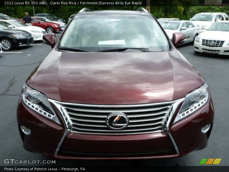 Claret Red Mica / Parchment/Espresso Birds Eye Maple 2013 Lexus RX 350 AWD