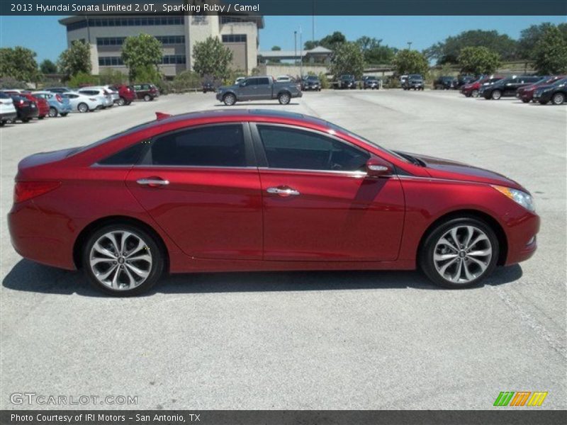 Sparkling Ruby / Camel 2013 Hyundai Sonata Limited 2.0T