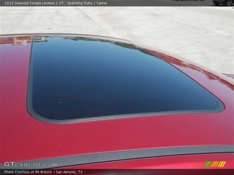 Sparkling Ruby / Camel 2013 Hyundai Sonata Limited 2.0T