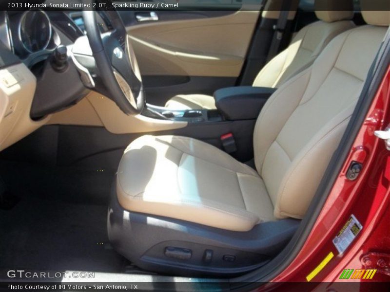 Sparkling Ruby / Camel 2013 Hyundai Sonata Limited 2.0T
