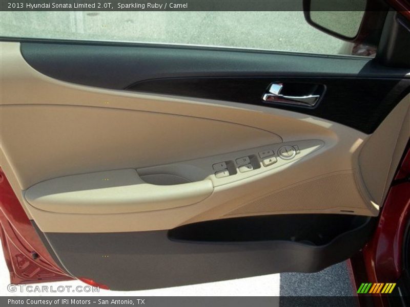 Sparkling Ruby / Camel 2013 Hyundai Sonata Limited 2.0T