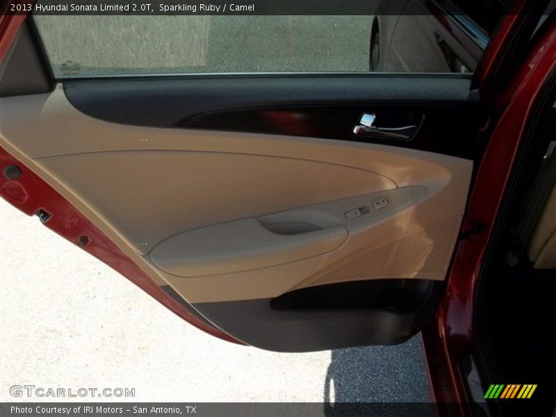 Sparkling Ruby / Camel 2013 Hyundai Sonata Limited 2.0T