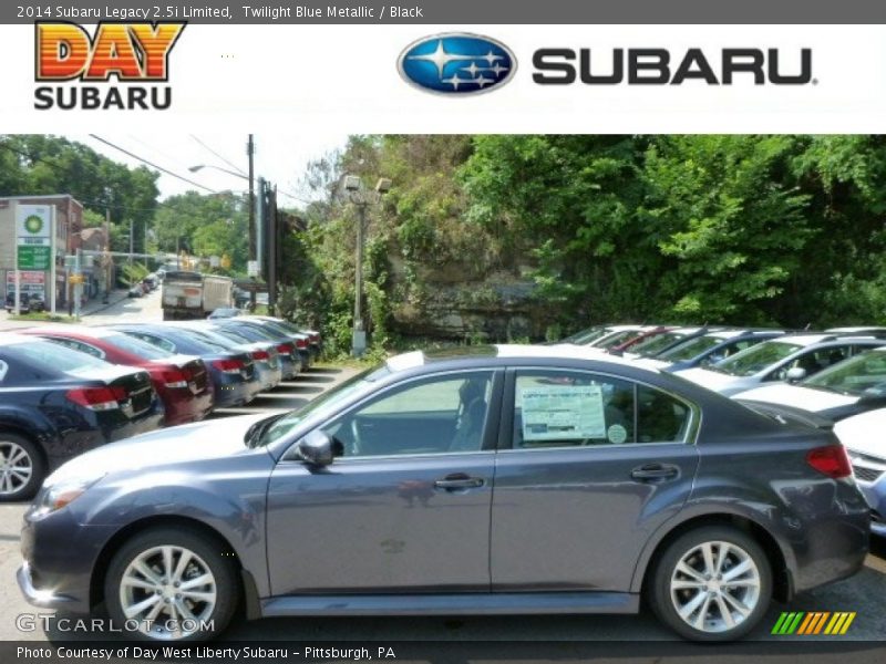 Twilight Blue Metallic / Black 2014 Subaru Legacy 2.5i Limited