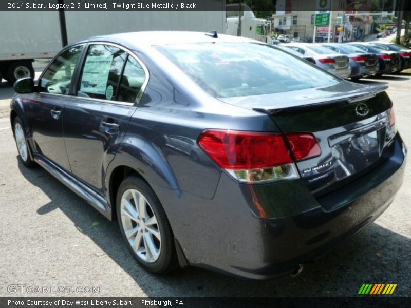 Twilight Blue Metallic / Black 2014 Subaru Legacy 2.5i Limited