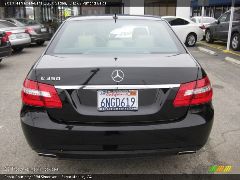 Black / Almond Beige 2010 Mercedes-Benz E 350 Sedan