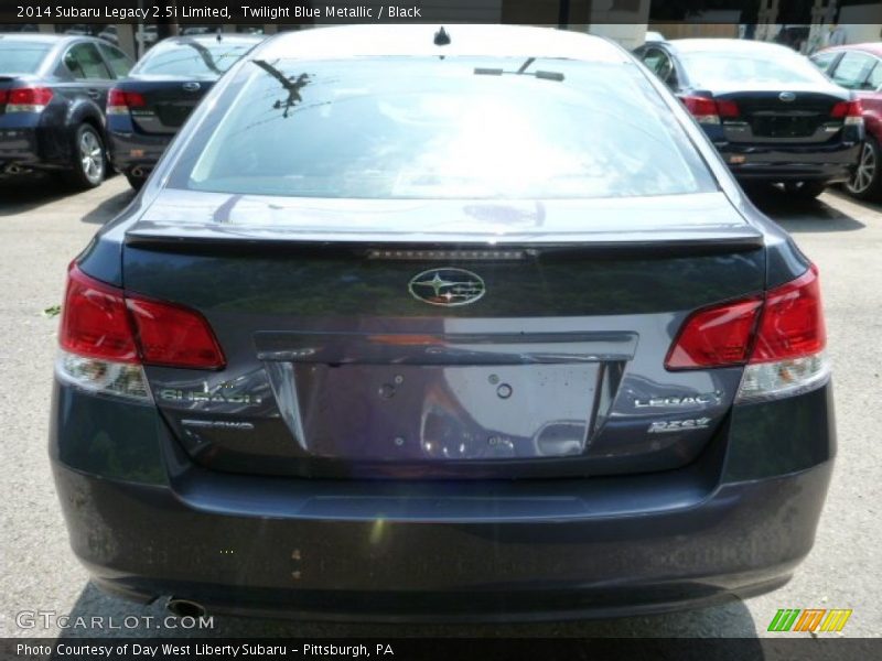 Twilight Blue Metallic / Black 2014 Subaru Legacy 2.5i Limited