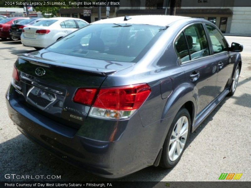 Twilight Blue Metallic / Black 2014 Subaru Legacy 2.5i Limited