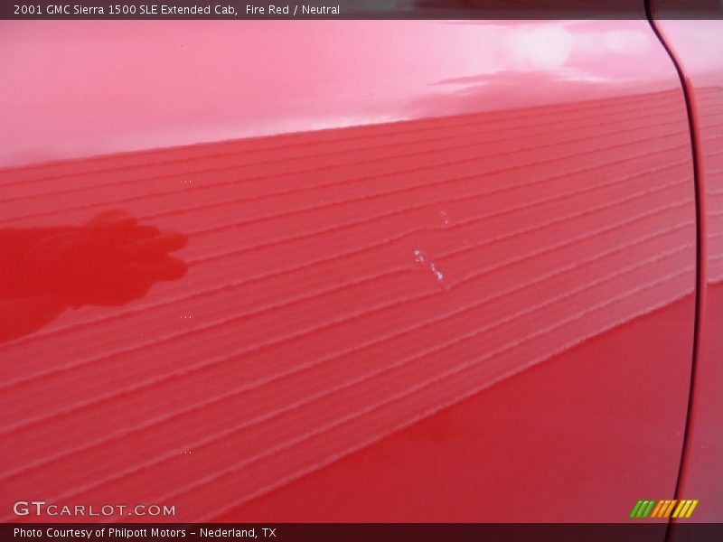 Fire Red / Neutral 2001 GMC Sierra 1500 SLE Extended Cab