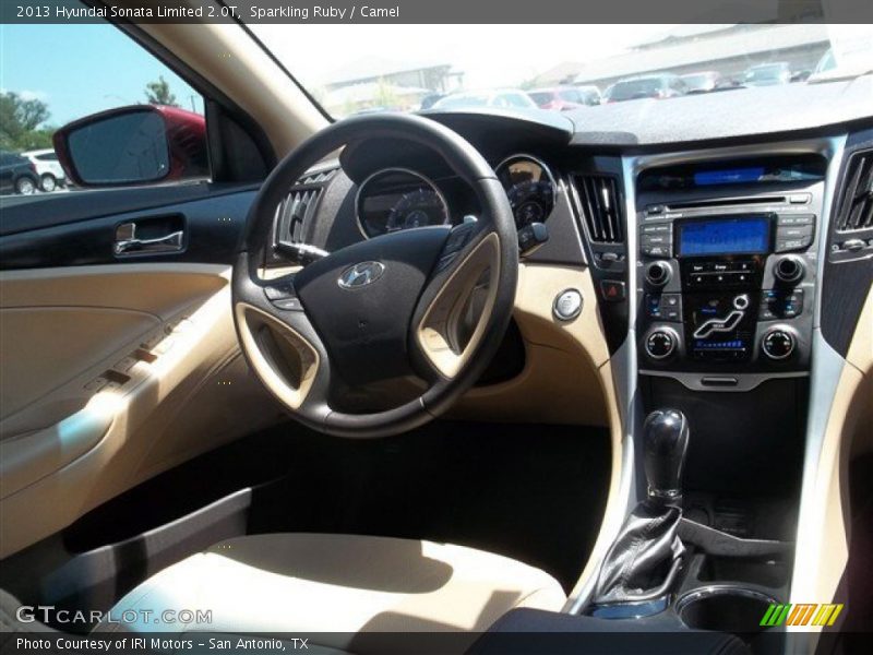 Sparkling Ruby / Camel 2013 Hyundai Sonata Limited 2.0T