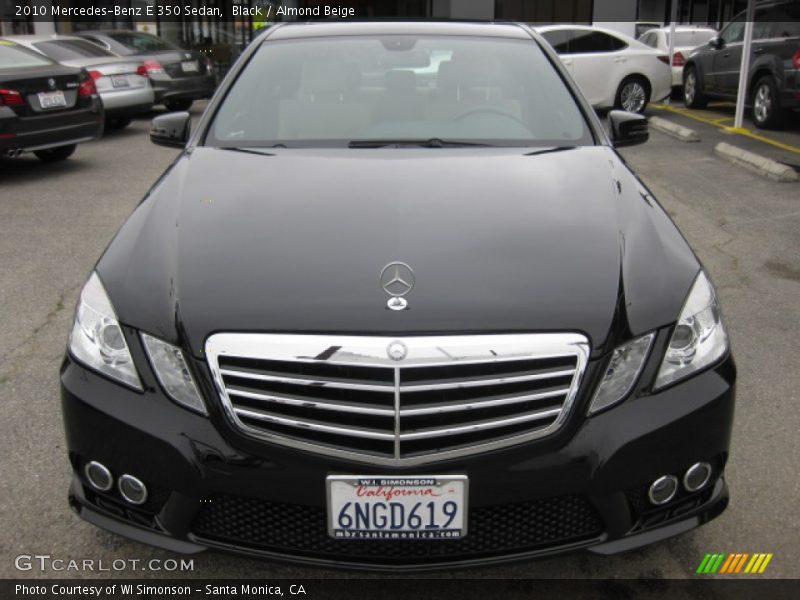 Black / Almond Beige 2010 Mercedes-Benz E 350 Sedan