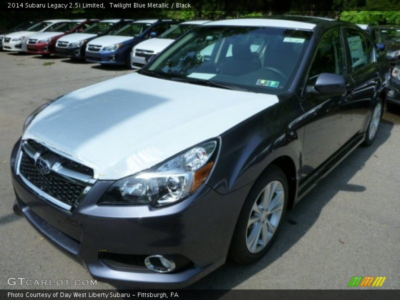 Twilight Blue Metallic / Black 2014 Subaru Legacy 2.5i Limited