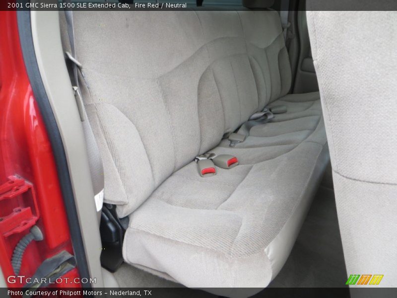 Rear Seat of 2001 Sierra 1500 SLE Extended Cab
