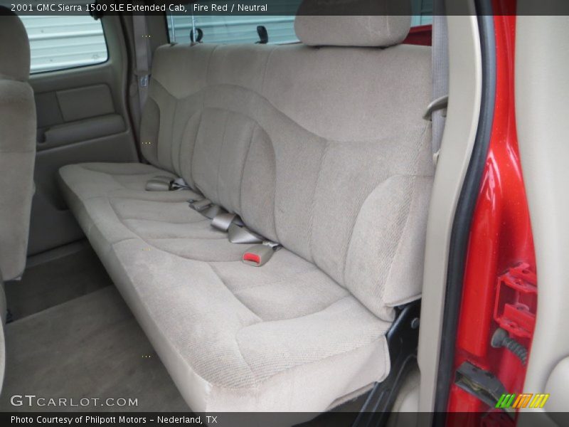 Rear Seat of 2001 Sierra 1500 SLE Extended Cab