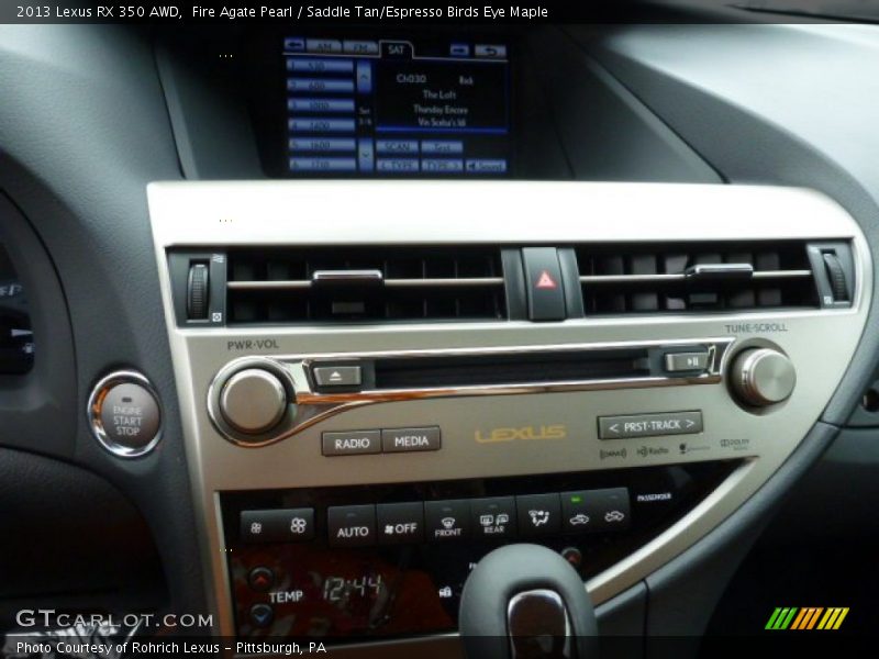 Fire Agate Pearl / Saddle Tan/Espresso Birds Eye Maple 2013 Lexus RX 350 AWD