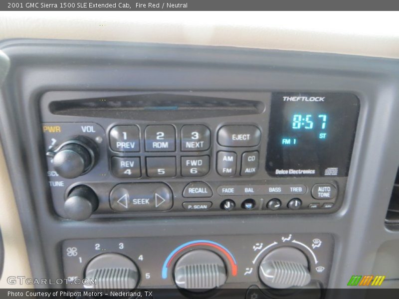 Audio System of 2001 Sierra 1500 SLE Extended Cab