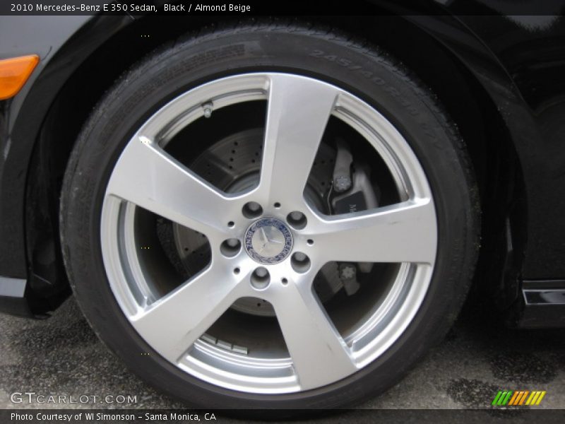 Black / Almond Beige 2010 Mercedes-Benz E 350 Sedan