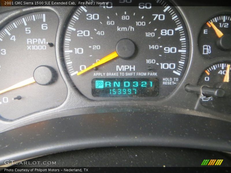 Fire Red / Neutral 2001 GMC Sierra 1500 SLE Extended Cab