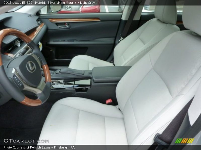 Silver Lining Metallic / Light Gray 2013 Lexus ES 300h Hybrid