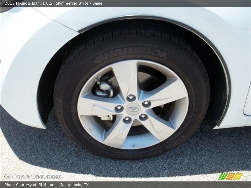 Shimmering White / Beige 2013 Hyundai Elantra GLS