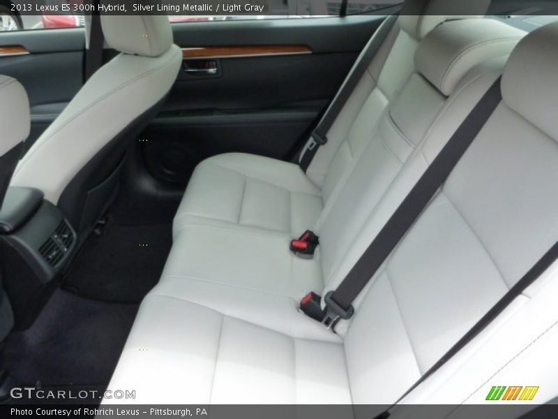 Silver Lining Metallic / Light Gray 2013 Lexus ES 300h Hybrid