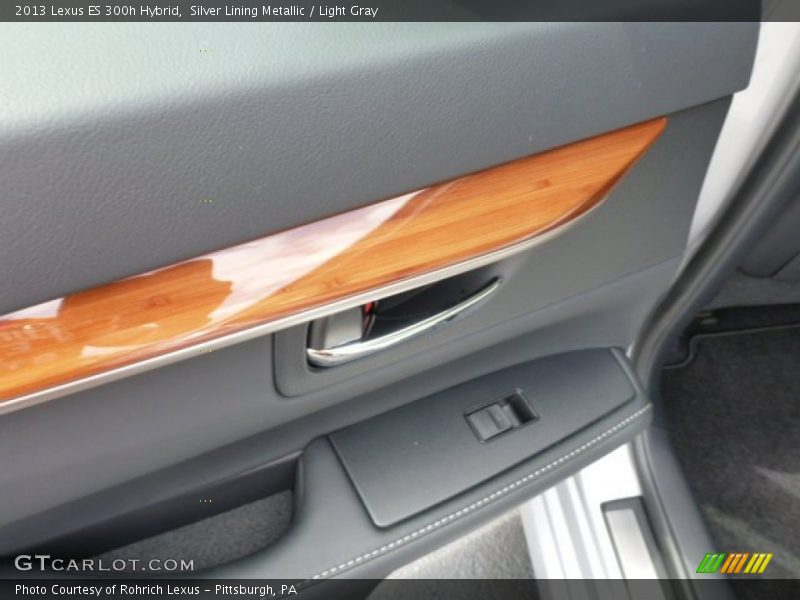 Silver Lining Metallic / Light Gray 2013 Lexus ES 300h Hybrid