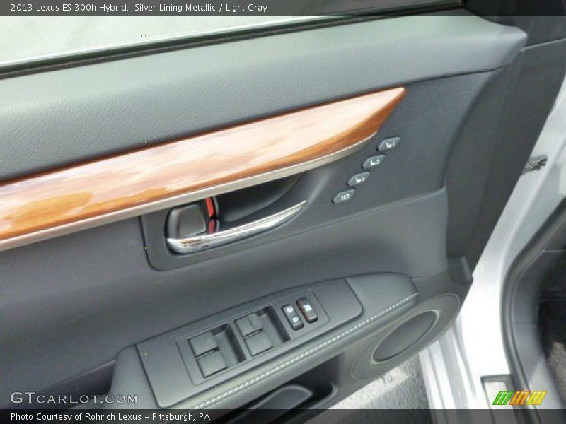 Silver Lining Metallic / Light Gray 2013 Lexus ES 300h Hybrid