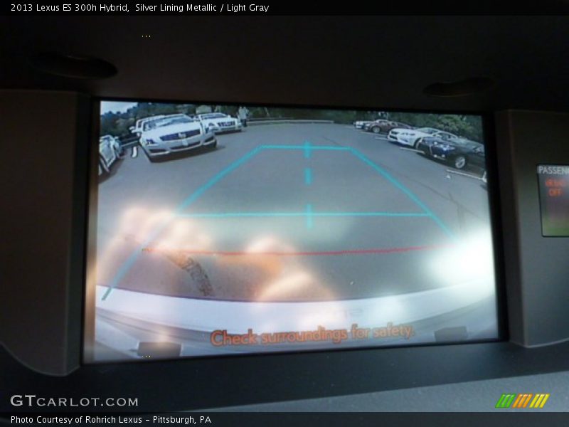 Silver Lining Metallic / Light Gray 2013 Lexus ES 300h Hybrid