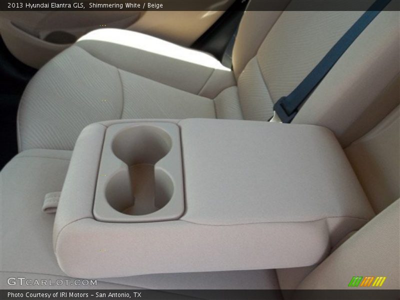 Shimmering White / Beige 2013 Hyundai Elantra GLS