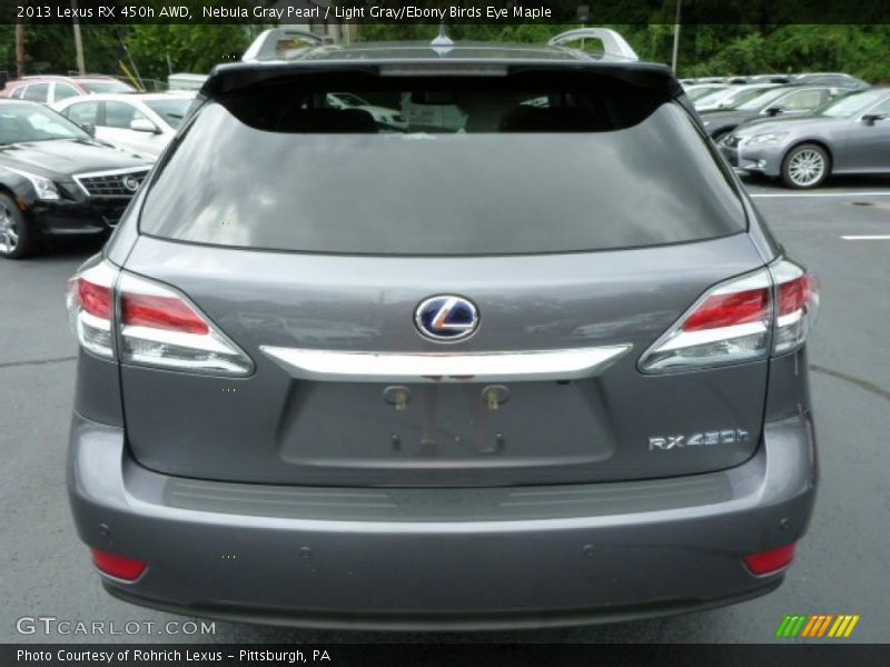 Nebula Gray Pearl / Light Gray/Ebony Birds Eye Maple 2013 Lexus RX 450h AWD