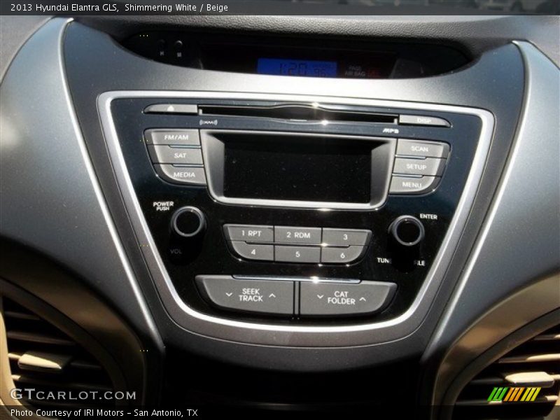 Shimmering White / Beige 2013 Hyundai Elantra GLS